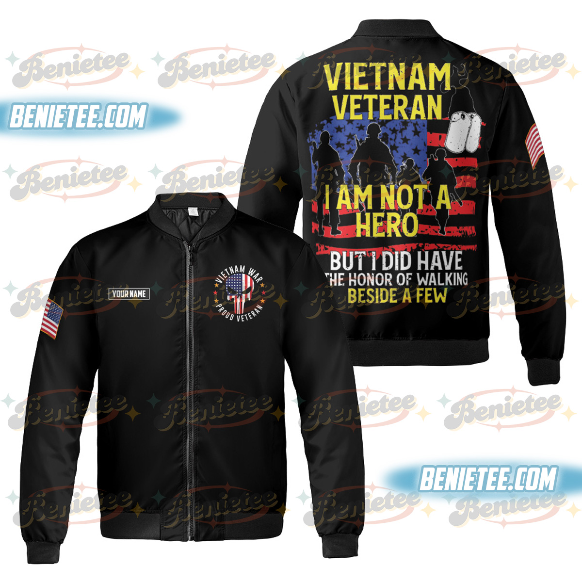 U.S Veterans Day (Vietnam War) Bomber Jacker