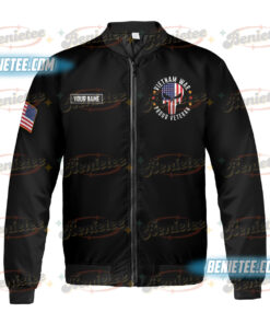 Alternative view of U.S Veterans Day (Vietnam War) Bomber Jacker