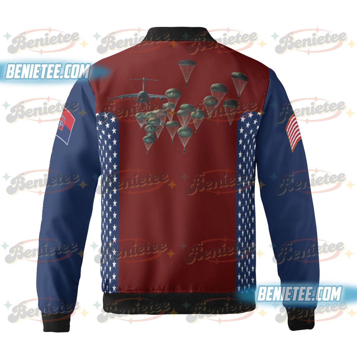 U.S Army 82nd Airborne Paratrooper Bomber Jacker - Image 3