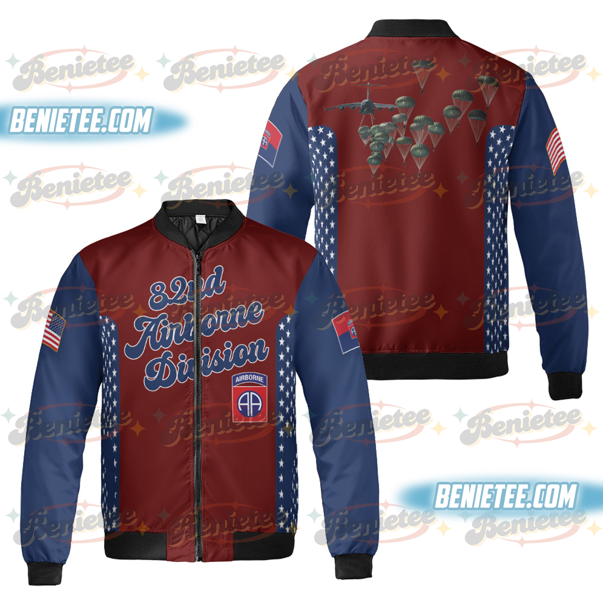 U.S Army 82nd Airborne Paratrooper Bomber Jacker