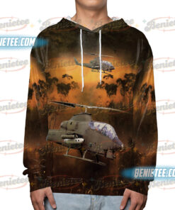 Alternative view of U.S Army Bell AH-1 Cobra Hoodie 3D
