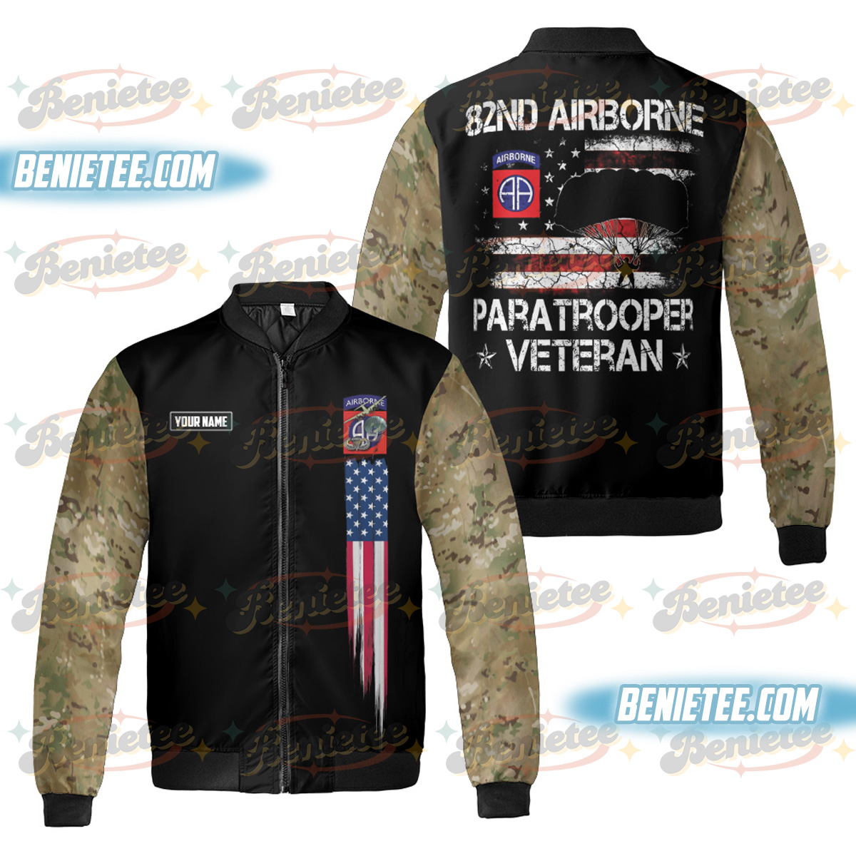 U.S. Army 82nd Airborne Division Veteran Bomber Jacker