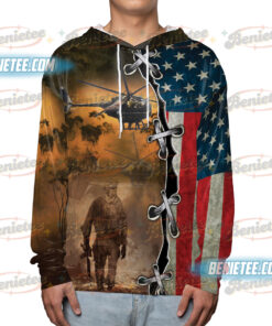 Alternative view of U.S. Army MD Helicopters MH-6 Little Bird Hoodie 3D