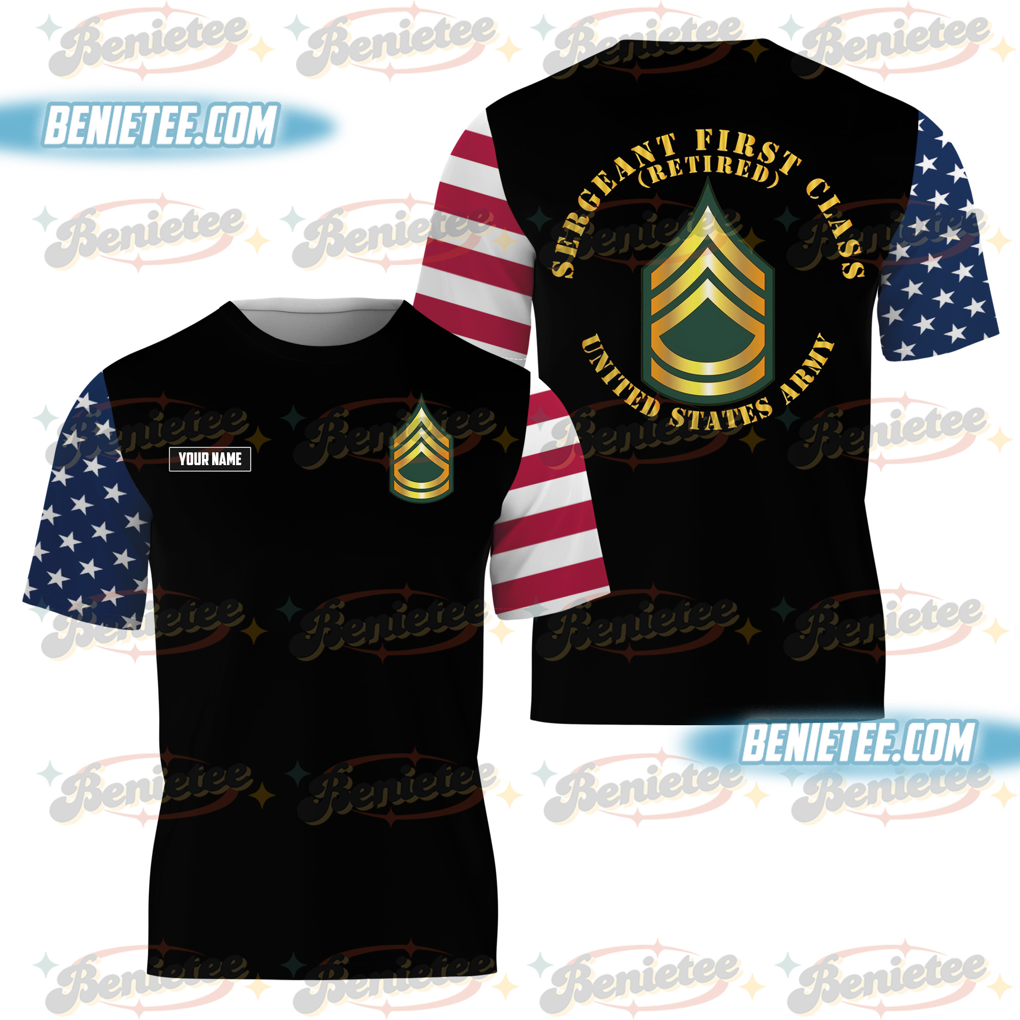 U.S. Army Sergeant First Class SFC Shirt 3D