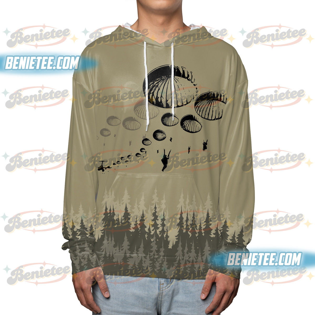 U.S. Army Paratrooper Hoodie 3D - Image 2