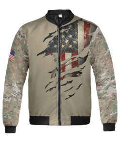 Alternative view of U.S Veterans Day (U.S. Army) Bomber Jacker