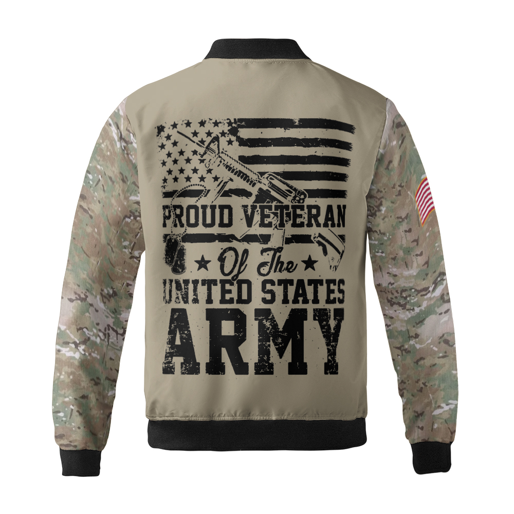 U.S Veterans Day (U.S. Army) Bomber Jacker - Image 3