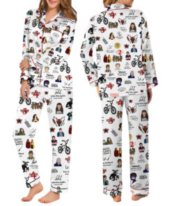 Alternative view of Strannger Things Characters All Team Pajamas Set Long