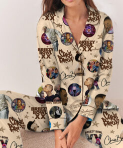 Alternative view of Chris Brown Tour Breezy Bowl XX Pajamas Set Long