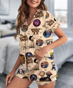 Chris Brown Tour Breezy Bowl XX Pajamas Set Short
