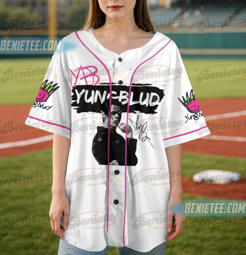 Vintage Band Baseball Jersey, Alt Rock Shirt, Grunge Aesthetic Shirt, Yung blud Merch Jersey - Image 2
