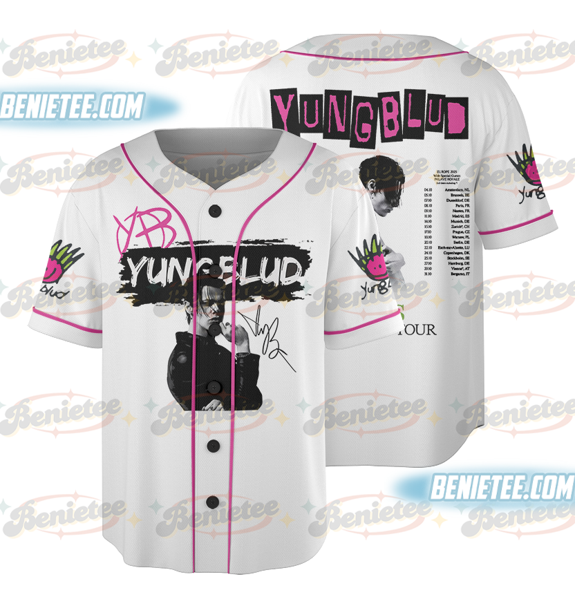 Vintage Band Baseball Jersey, Alt Rock Shirt, Grunge Aesthetic Shirt, Yung blud Merch Jersey