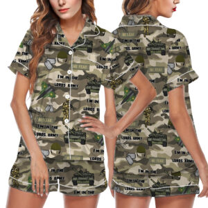 The Lord's Army Apparel Pajamas Set Short, Faith-Based Clothing, Casual Wear, Gifts for Veterans, Religious T-Shirt