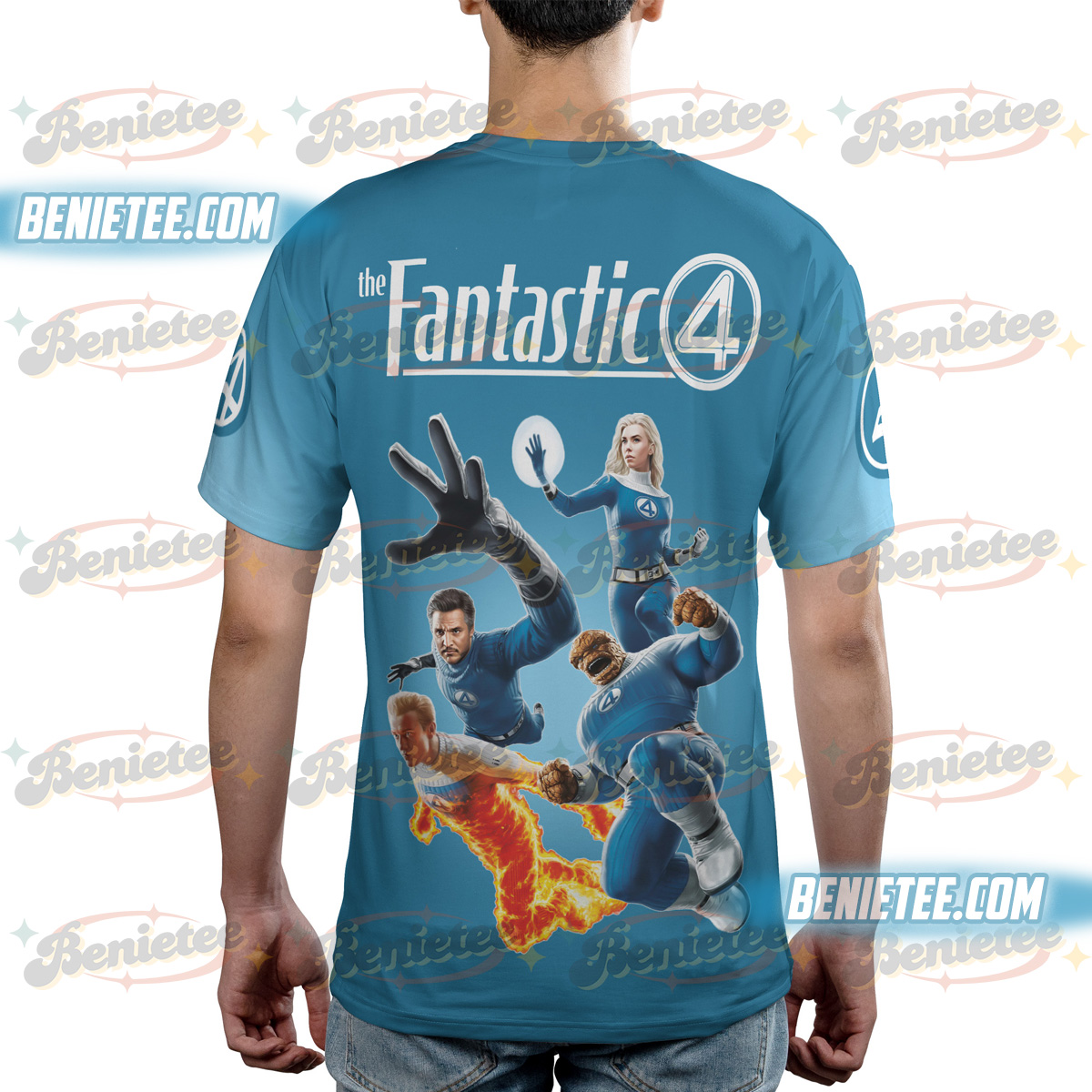 Vintage Fantastic Four First Steps Shirt 3D, Fantastic 4 Marvel Comic Tee 3D - Image 4