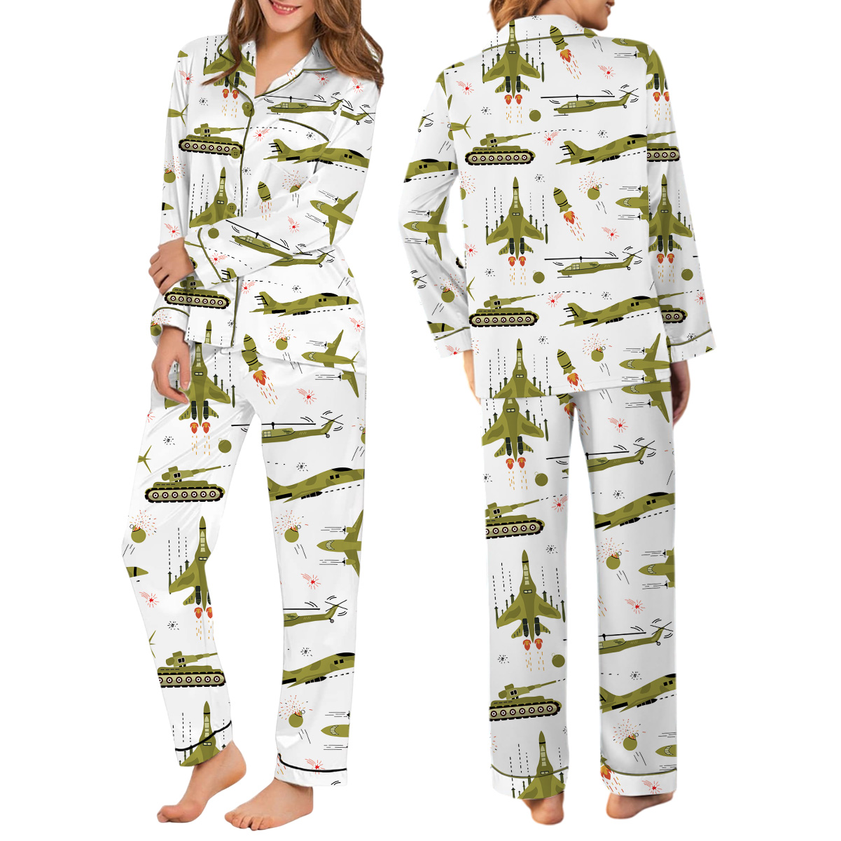 Funny Aviation Pajamas Set Long, Things I Do In My Spare Time Pajamas, Funny Airplane Shirt, Funny Pilot Shirt - Image 3