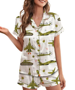 Funny Aviation Pajamas Set Short, Things I Do In My Spare Time Pajamas, Funny Airplane Shirt, Funny Pilot Shirt