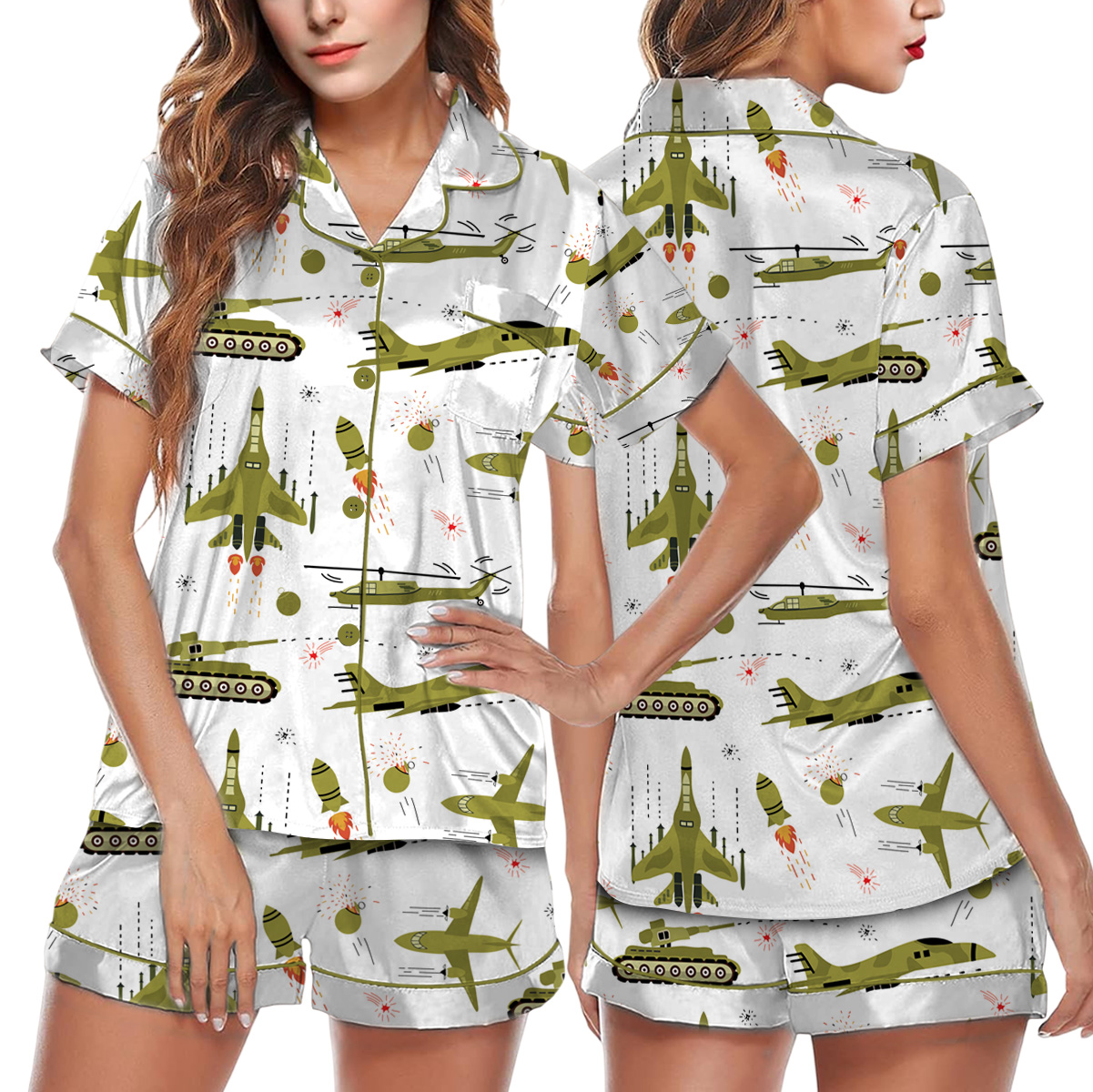 Funny Aviation Pajamas Set Short, Things I Do In My Spare Time Pajamas, Funny Airplane Shirt, Funny Pilot Shirt - Image 3