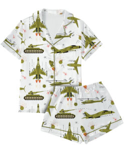 Alternative view of Funny Aviation Pajamas Set Short, Things I Do In My Spare Time Pajamas, Funny Airplane Shirt, Funny Pilot Shirt