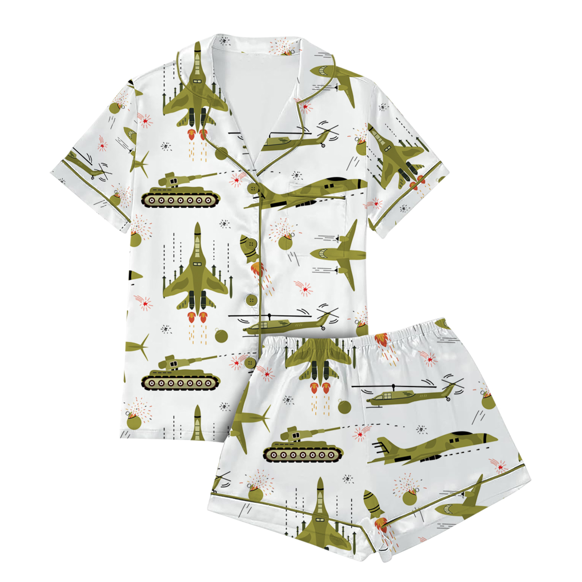 Funny Aviation Pajamas Set Short, Things I Do In My Spare Time Pajamas, Funny Airplane Shirt, Funny Pilot Shirt - Image 2