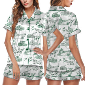 Military Wife, Military Mom, Military Girlfriend Pajamas Set Short, Veteran's Day, Military Appreciation, Gift for Her, Deployment, Boot Camp