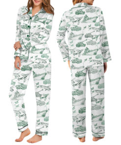Alternative view of Military Wife, Military Mom, Military Girlfriend Pajamas Set Long, Veteran's Day, Military Appreciation, Gift for Her, Deployment, Boot Camp