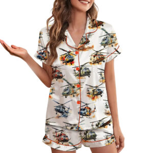 US Army Hughes OH-6 Cayuse Pajamas Set Short