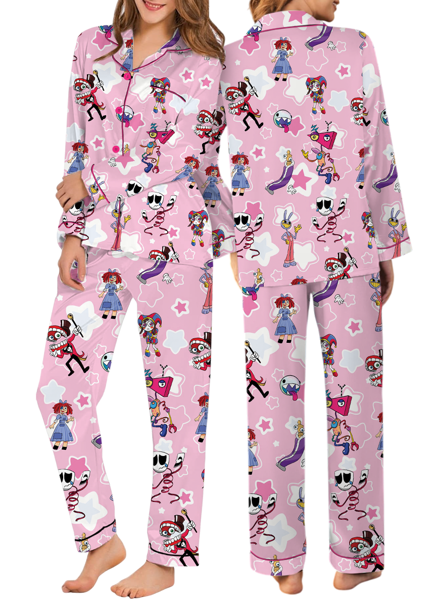 The Amazing Digital Circus Set Pajamas Long, Christmas PJM Set