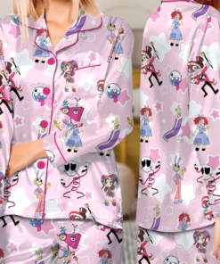 Alternative view of The Amazing Digital Circus Set Pajamas Long, Christmas PJM Set