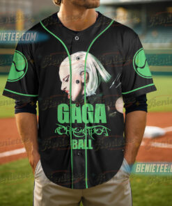 Alternative view of 2025 Lady Gaga Mayhem Ball Tour Baseball Jersey