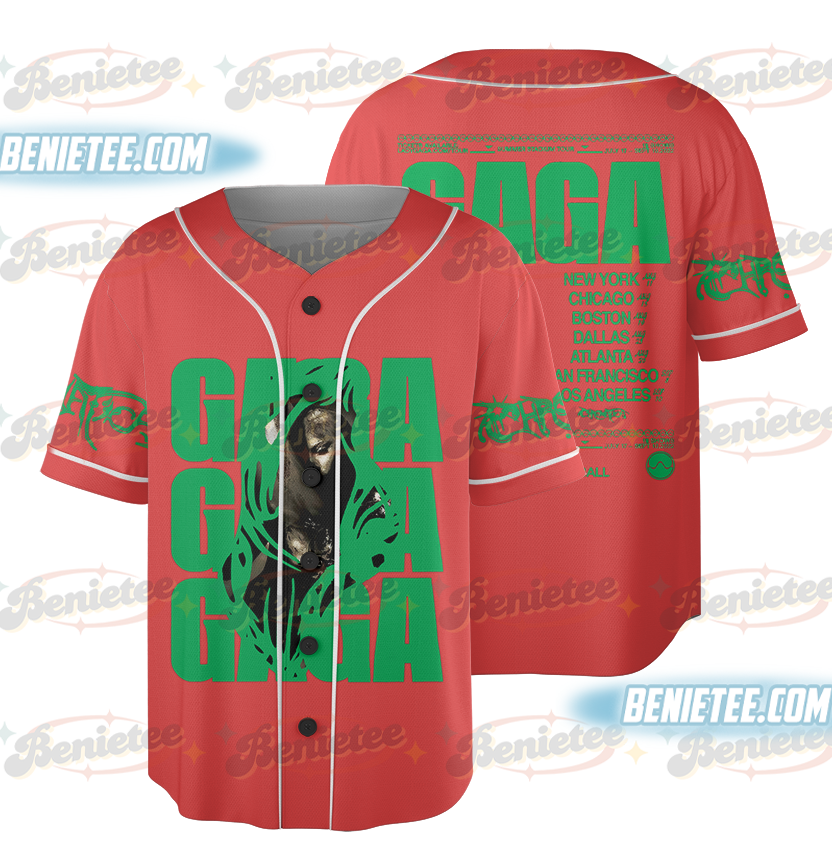 Mayhem Tour 2025 Baseball Jersey, Lady Gaga Concert Jersey