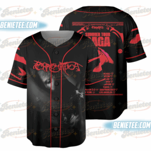 Lady Gaga Bootleg Inspired Graphic Baseball Jersey, Retro Lady Gaga Music Fan Jersey, Mayhem Ball Tour 2025 Jersey