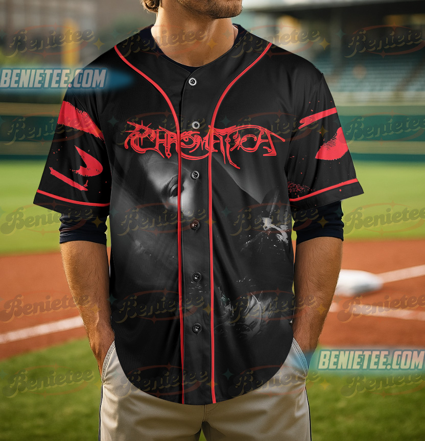 Lady Gaga Bootleg Inspired Graphic Baseball Jersey, Retro Lady Gaga Music Fan Jersey, Mayhem Ball Tour 2025 Jersey - Image 2