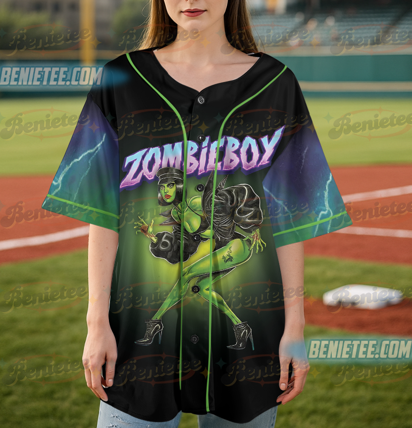 Zombie Boy Unisex Barnard Jersey, Lady Gaga Monsters Never Die Tee Baseball Jersey - Image 5