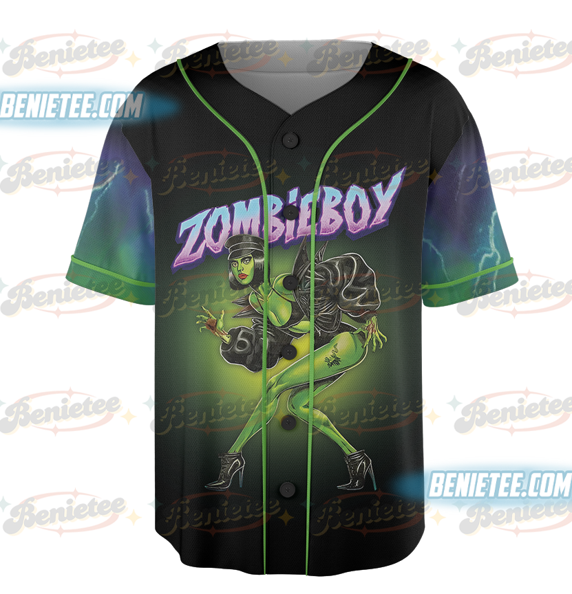Zombie Boy Unisex Barnard Jersey, Lady Gaga Monsters Never Die Tee Baseball Jersey - Image 3
