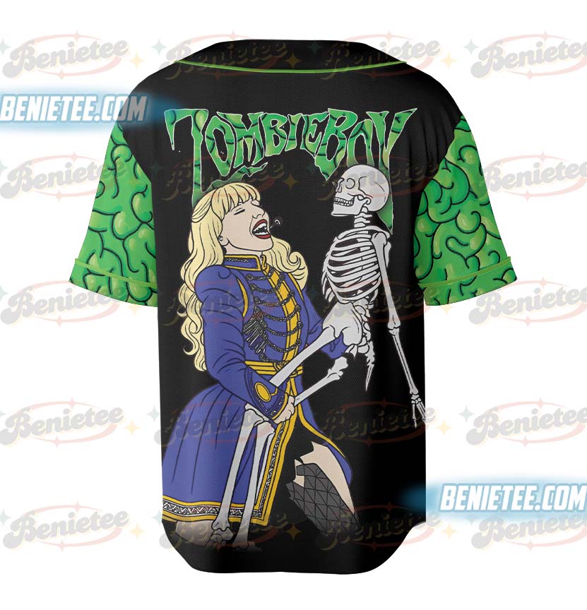 Retro Lady Gaga Music Fan Baseball Jersey, Mayhem Ball Tour 2025 Shirt, Zombie Boy Baseball Jersey - Image 3