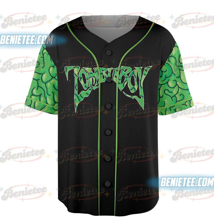 Retro Lady Gaga Music Fan Baseball Jersey, Mayhem Ball Tour 2025 Shirt, Zombie Boy Baseball Jersey - Image 2