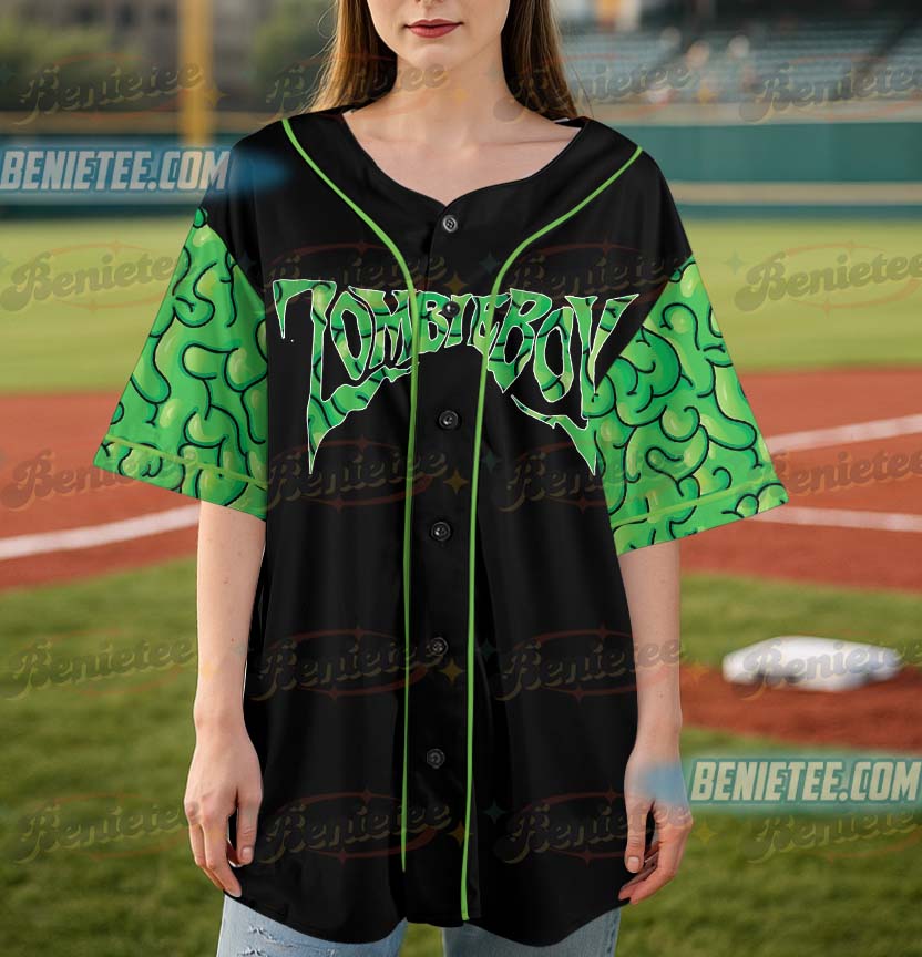 Retro Lady Gaga Music Fan Baseball Jersey, Mayhem Ball Tour 2025 Shirt, Zombie Boy Baseball Jersey - Image 4