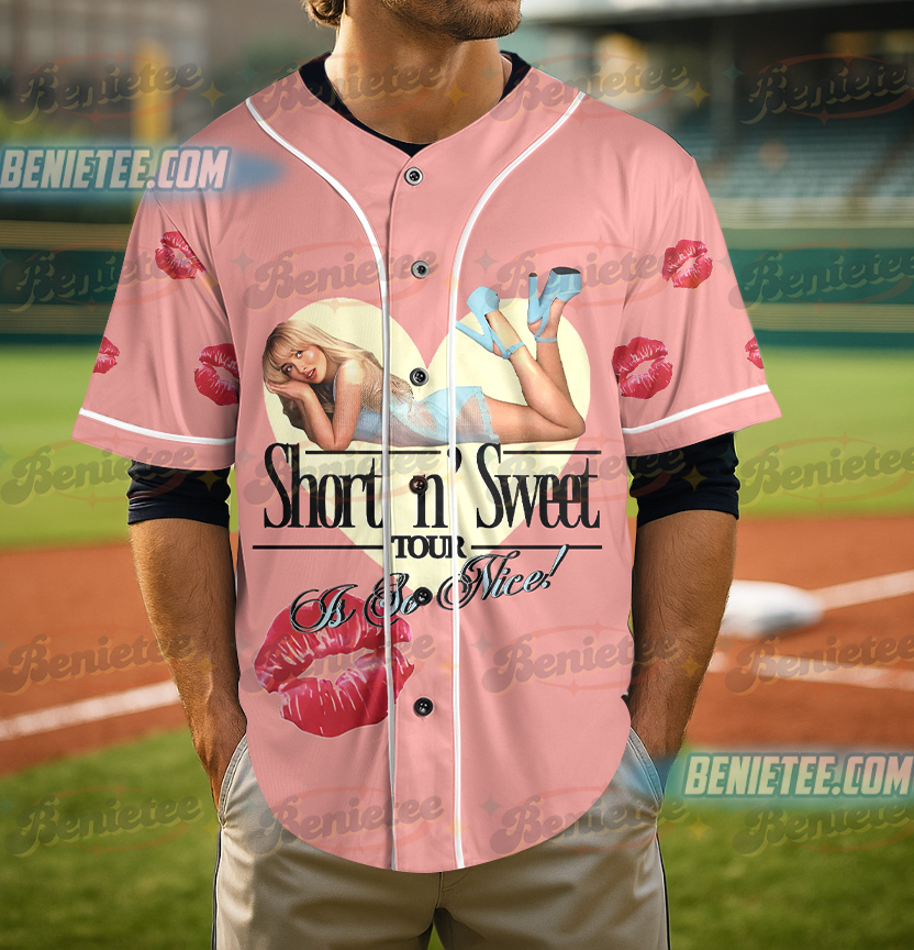 Sabrina Carpenter Short N Sweet Tour 2025 Baseball Jersey - Image 2