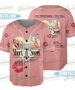 Sabrina Carpenter Short N Sweet Tour 2025 Baseball Jersey