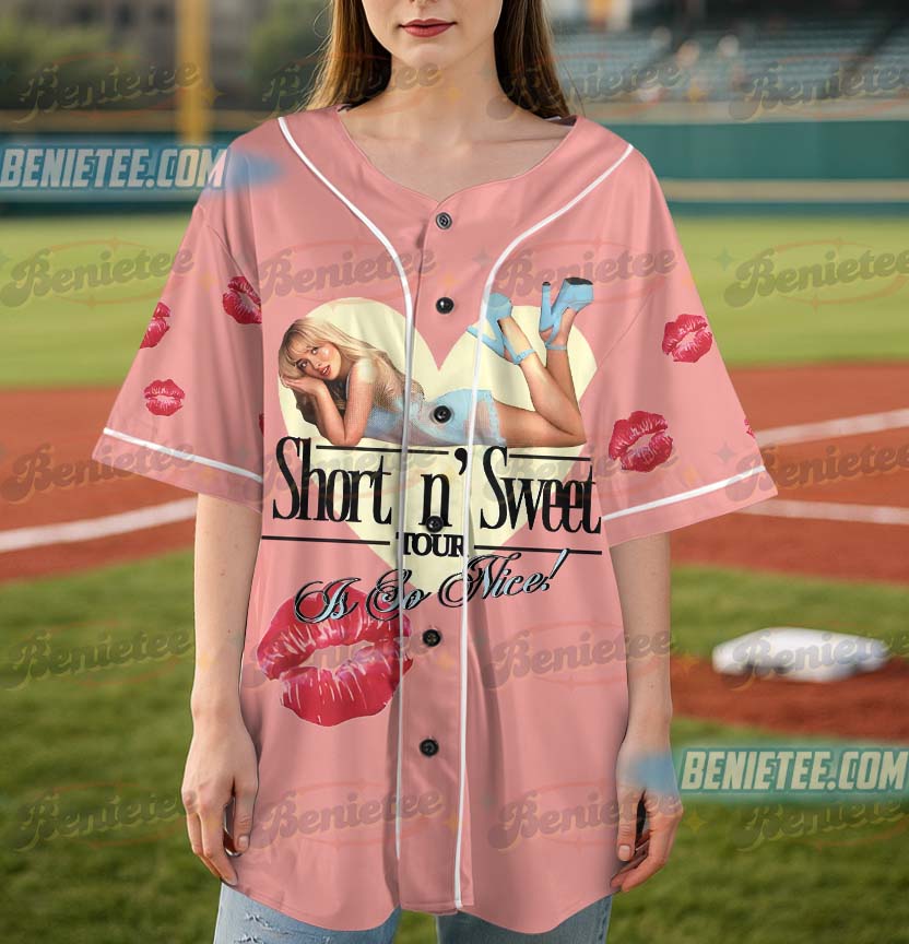 Sabrina Carpenter Short N Sweet Tour 2025 Baseball Jersey - Image 4