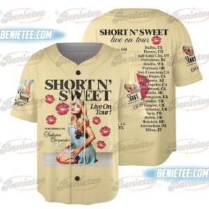 Pop Tour Sabrina Carpenter Baseball Jersey