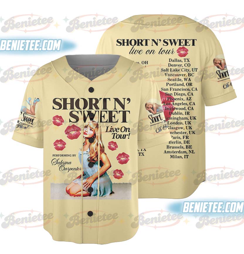 Pop Tour Sabrina Carpenter Baseball Jersey