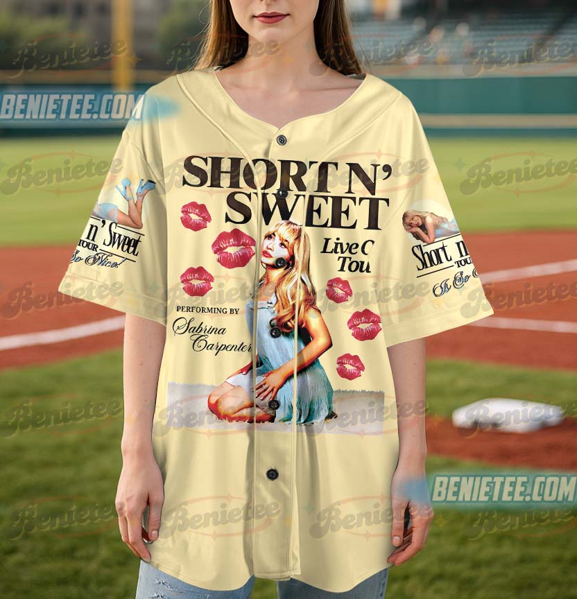 Pop Tour Sabrina Carpenter Baseball Jersey - Image 3