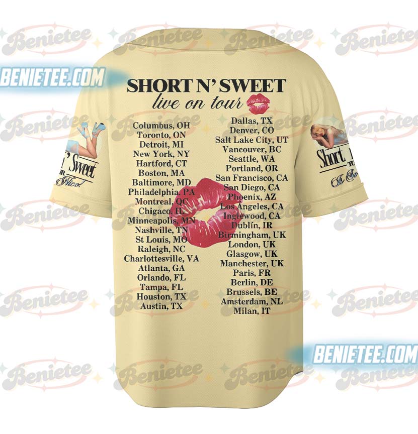 Pop Tour Sabrina Carpenter Baseball Jersey - Image 4