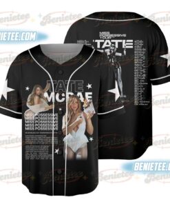 Tate McRae Baseball Jersey, Tate McRae 2025 Concert Jersey, Tate McRae Miss Possessive Tour 2025 Shirt
