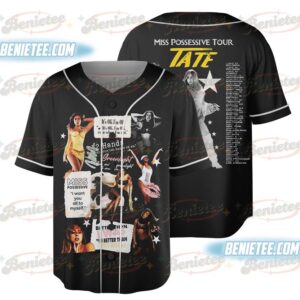 Tate McRae 2025 Concert Baseball Jersey, Miss Possessive Tour 2025 Tate McRae Jersey