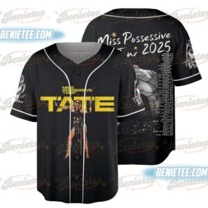 Tate McRae Miss Possessive Tour 2025 Baseball Jersey, Tate McRae Concert Jersey