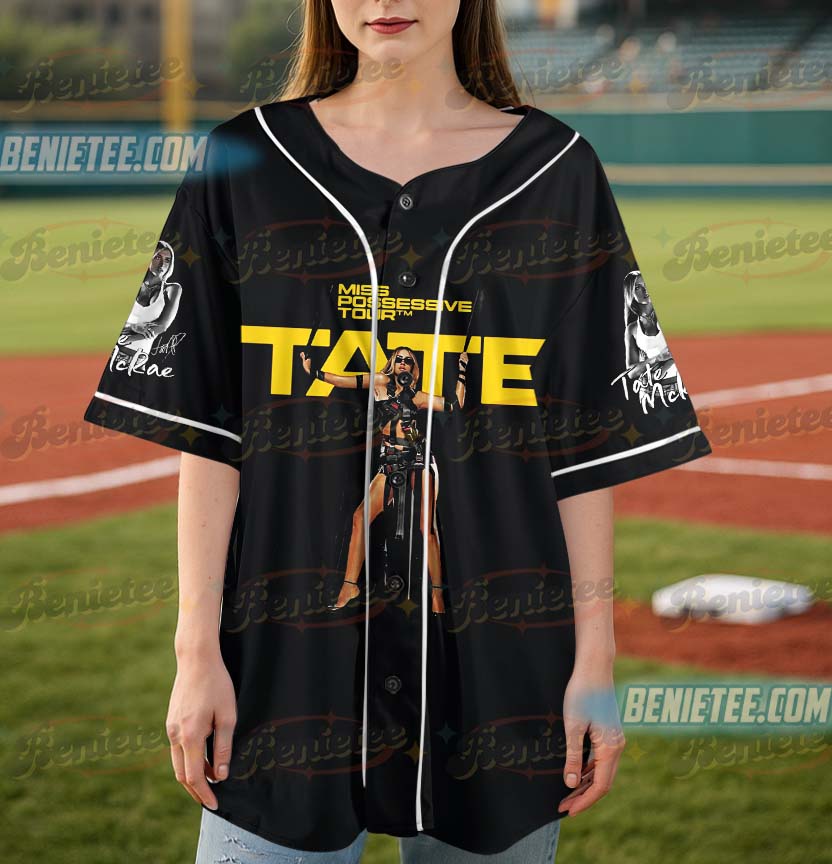 Tate McRae Miss Possessive Tour 2025 Baseball Jersey, Tate McRae Concert Jersey - Image 4
