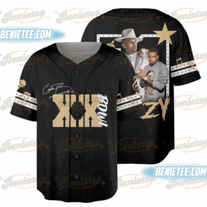 Retro Chris Brown Tour Breezy Bowl XX Vintage Baseball Jersey