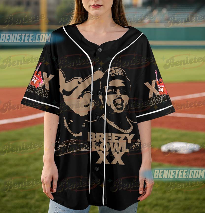 Tour Chris Brown Concert Baseball Jersey - Image 2